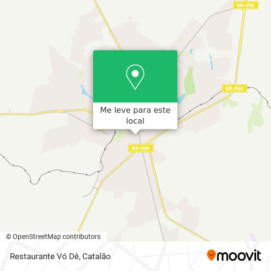 Restaurante Vó Dê mapa