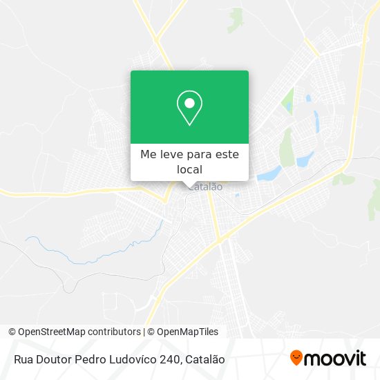 Rua Doutor Pedro Ludovíco 240 mapa