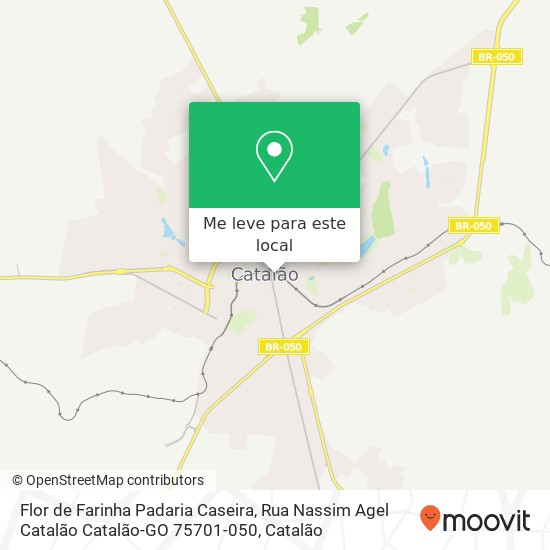 Flor de Farinha Padaria Caseira, Rua Nassim Agel Catalão Catalão-GO 75701-050 mapa