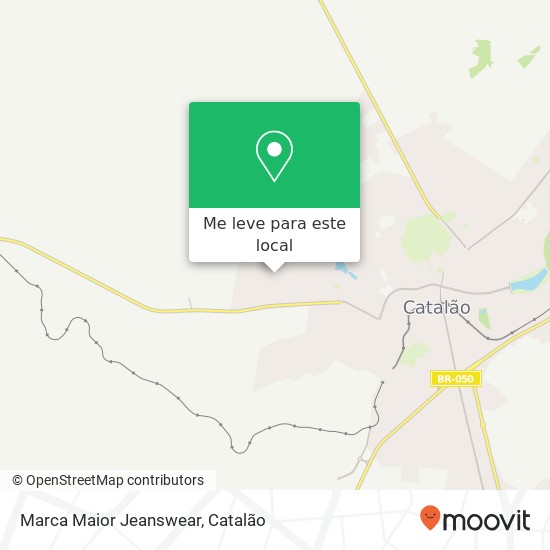 Marca Maior Jeanswear, Rua Manaus, 971 Catalão Catalão-GO 75711-600 mapa