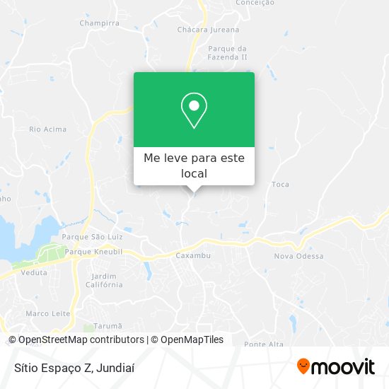 Sítio Espaço Z mapa