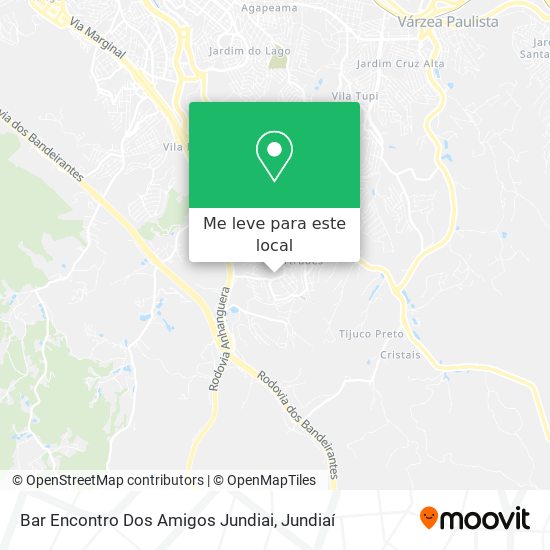 Bar Encontro Dos Amigos Jundiai mapa