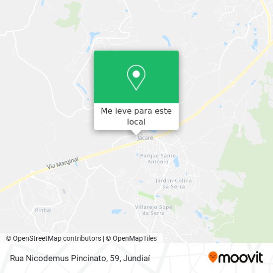 Rua Nicodemus Pincinato, 59 mapa