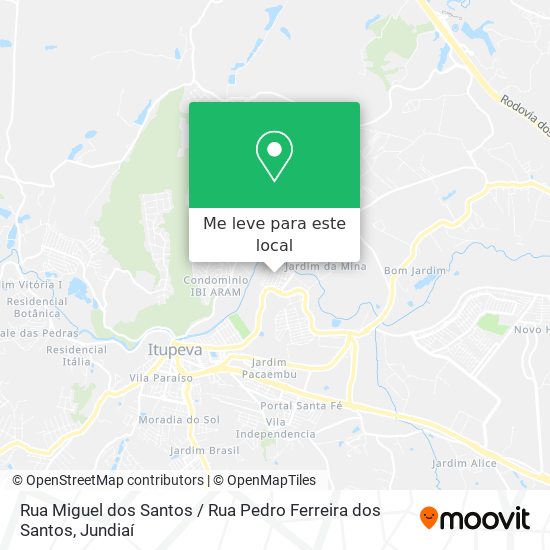 Rua Miguel dos Santos / Rua Pedro Ferreira dos Santos mapa