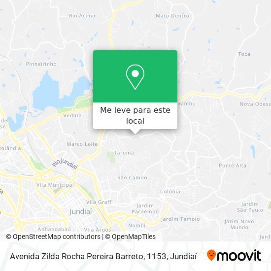 Avenida Zilda Rocha Pereira Barreto, 1153 mapa