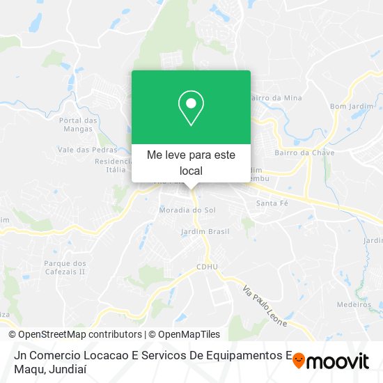Jn Comercio Locacao E Servicos De Equipamentos E Maqu mapa