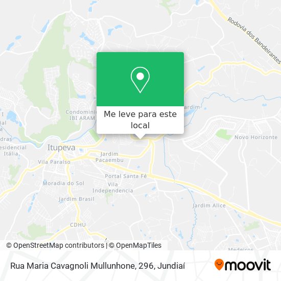 Rua Maria Cavagnoli Mullunhone, 296 mapa
