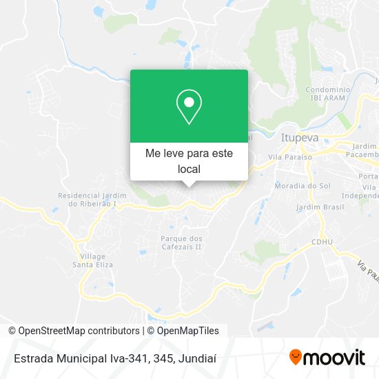 Estrada Municipal Iva-341, 345 mapa
