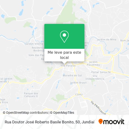 Rua Doutor José Roberto Basile Bonito, 50 mapa
