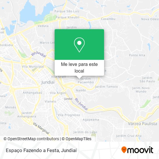 Espaço Fazendo a Festa mapa