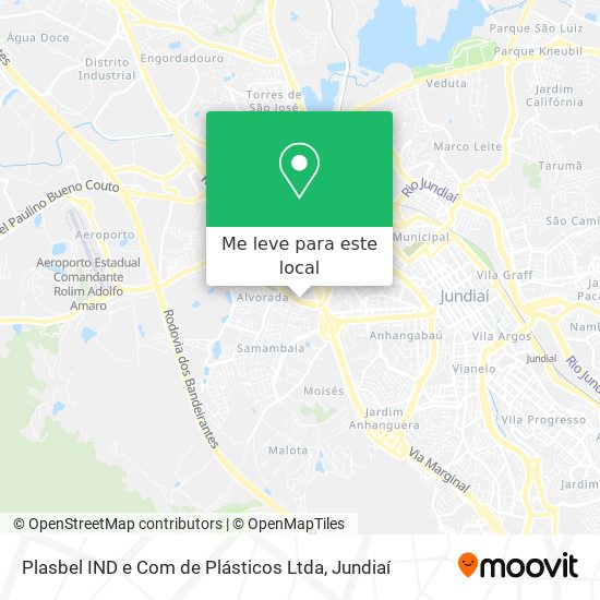 Plasbel IND e Com de Plásticos Ltda mapa