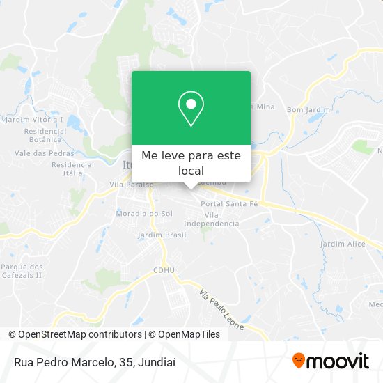 Rua Pedro Marcelo, 35 mapa