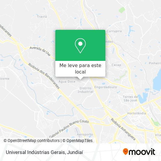 Universal Indústrias Gerais mapa