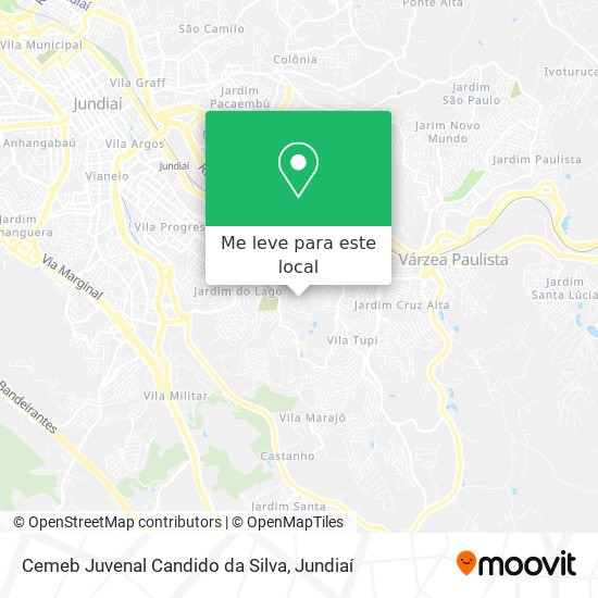 Cemeb Juvenal Candido da Silva mapa