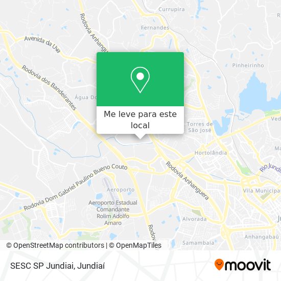 SESC SP Jundiai mapa
