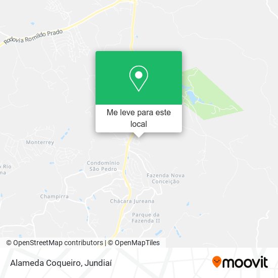 Alameda Coqueiro mapa