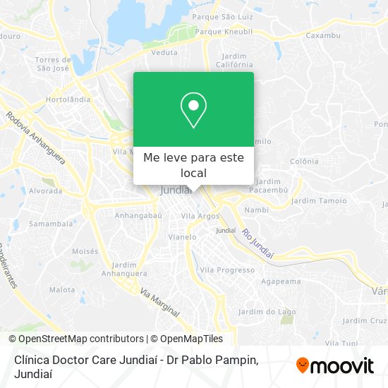 Clínica Doctor Care Jundiaí - Dr Pablo Pampin mapa