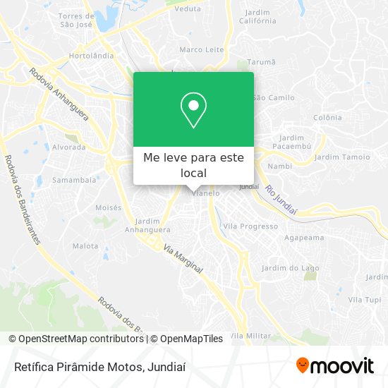 Retífica Pirâmide Motos mapa