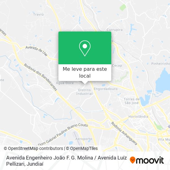 Avenida Engenheiro João F. G. Molina / Avenida Luíz Pellizari mapa