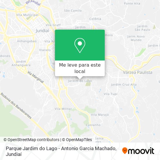 Parque Jardim do Lago - Antonio Garcia Machado mapa