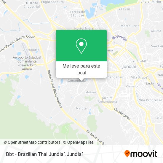 Bbt - Brazilian Thai Jundiaí mapa