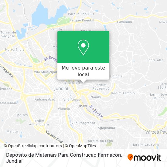 Deposito de Materiais Para Construcao Fermacon mapa