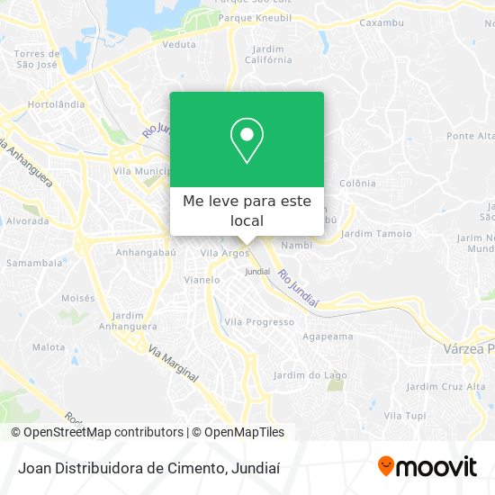 Joan Distribuidora de Cimento mapa