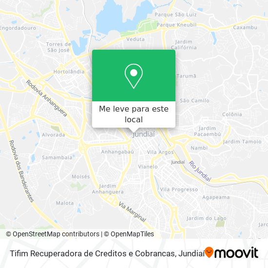 Tifim Recuperadora de Creditos e Cobrancas mapa