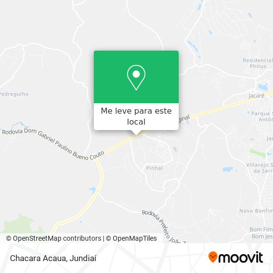 Chacara Acaua mapa