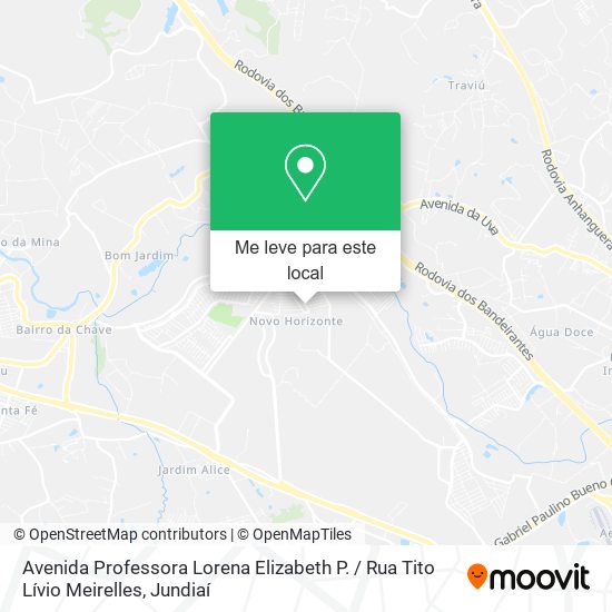 Avenida Professora Lorena Elizabeth P. / Rua Tito Lívio Meirelles mapa