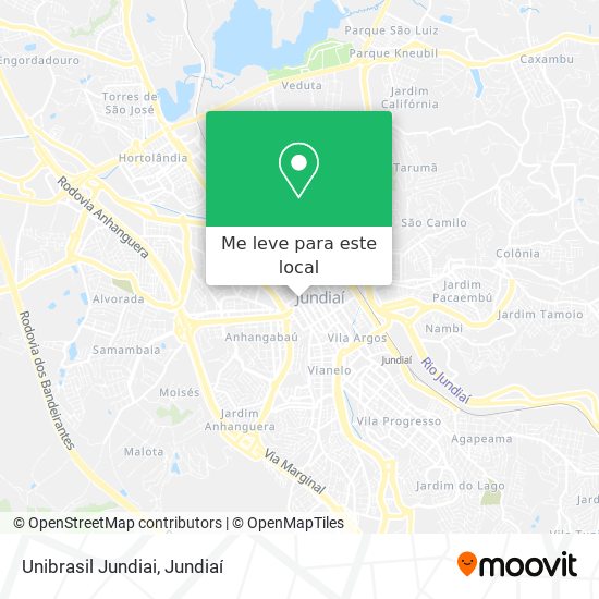 Unibrasil Jundiai mapa