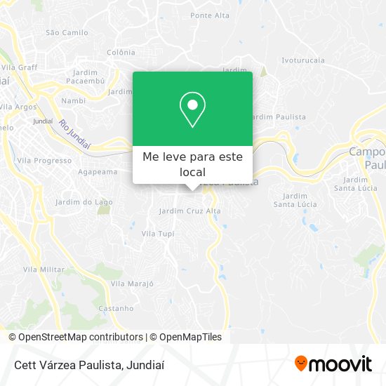 Cett Várzea Paulista mapa
