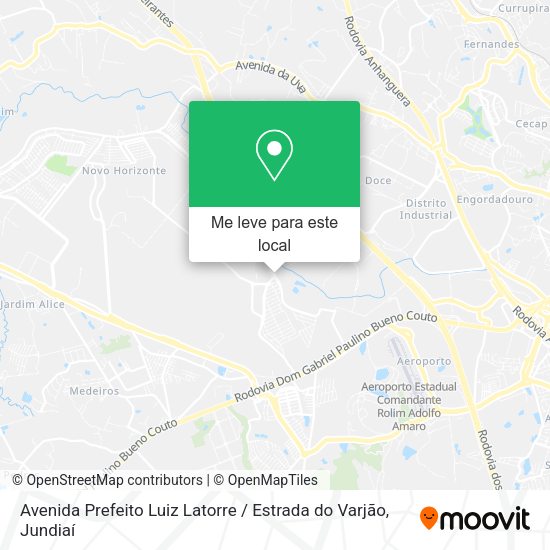 Avenida Prefeito Luiz Latorre / Estrada do Varjão mapa