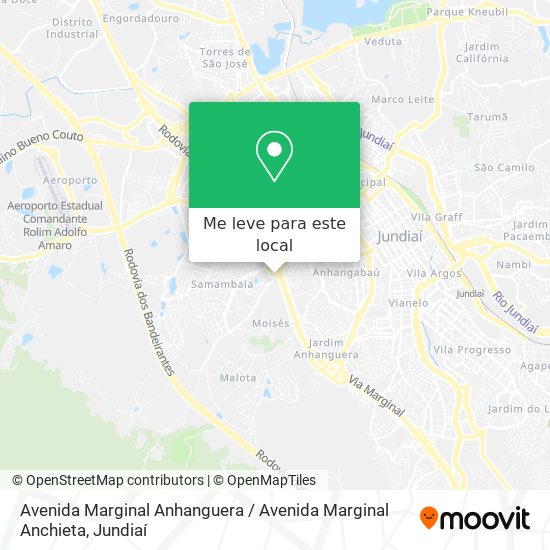 Avenida Marginal Anhanguera / Avenida Marginal Anchieta mapa