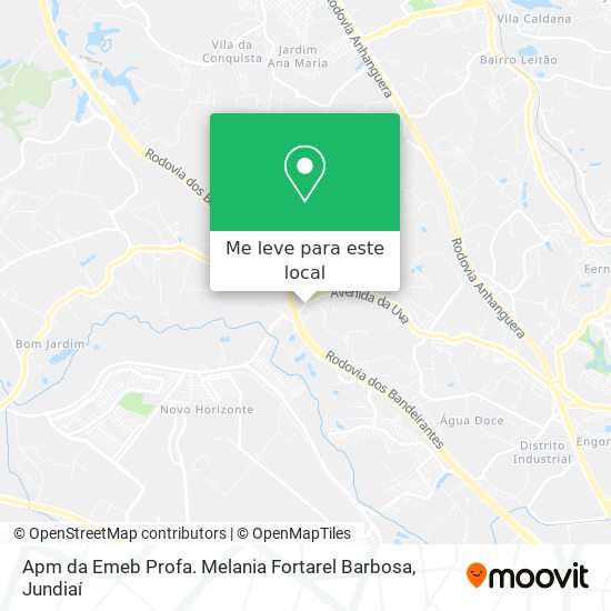 Apm da Emeb Profa. Melania Fortarel Barbosa mapa