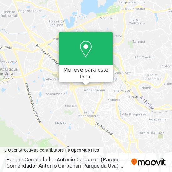 Parque Comendador Antônio Carbonari (Parque Comendador Antônio Carbonari Parque da Uva) mapa