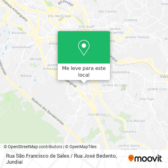 Rua São Francisco de Sales / Rua José Bedento mapa