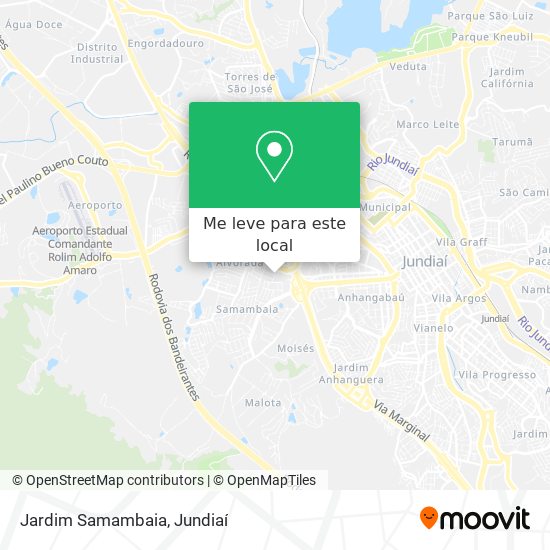 Jardim Samambaia mapa