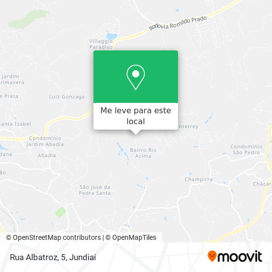 Rua Albatroz, 5 mapa