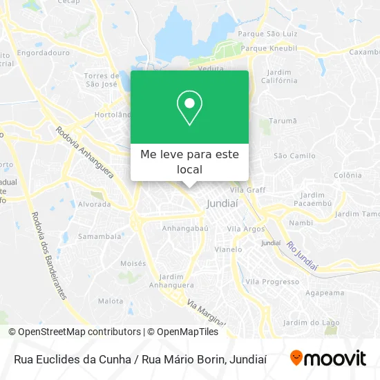 Rua Euclides da Cunha / Rua Mário Borin mapa