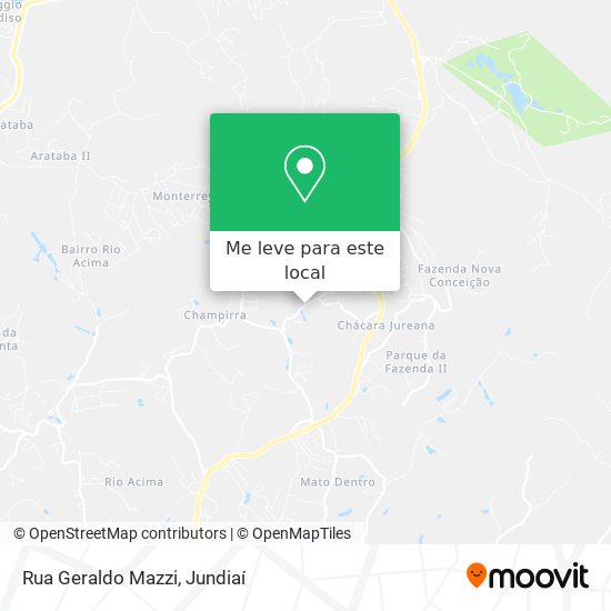 Rua Geraldo Mazzi mapa
