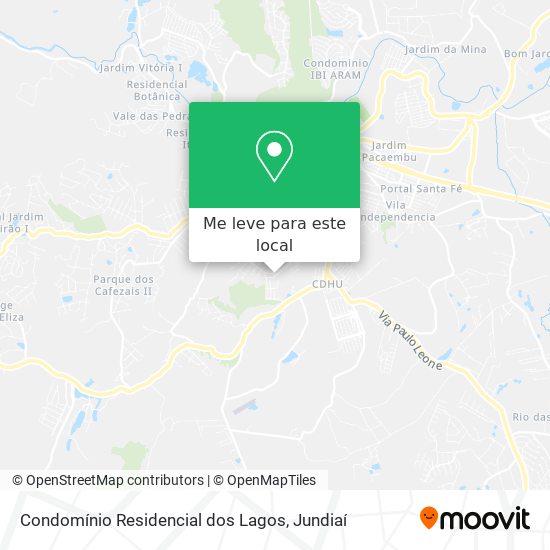 Condomínio Residencial dos Lagos mapa