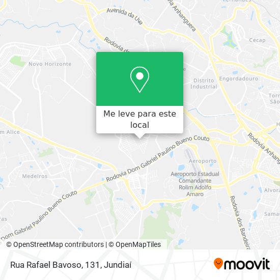 Rua Rafael Bavoso, 131 mapa
