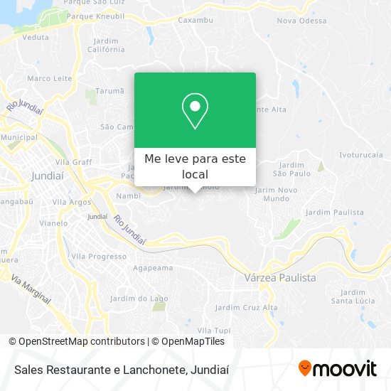 Sales Restaurante e Lanchonete mapa