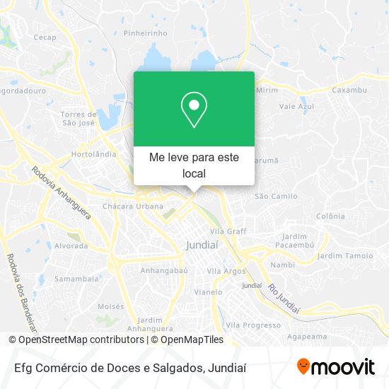 Efg Comércio de Doces e Salgados mapa