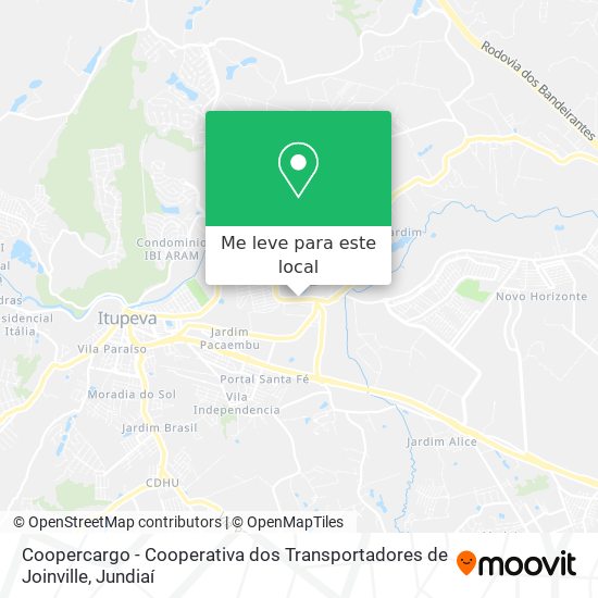 Coopercargo - Cooperativa dos Transportadores de Joinville mapa