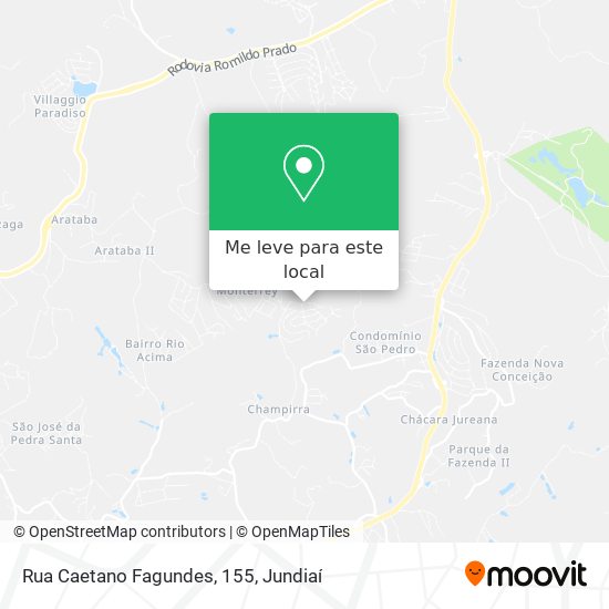 Rua Caetano Fagundes, 155 mapa