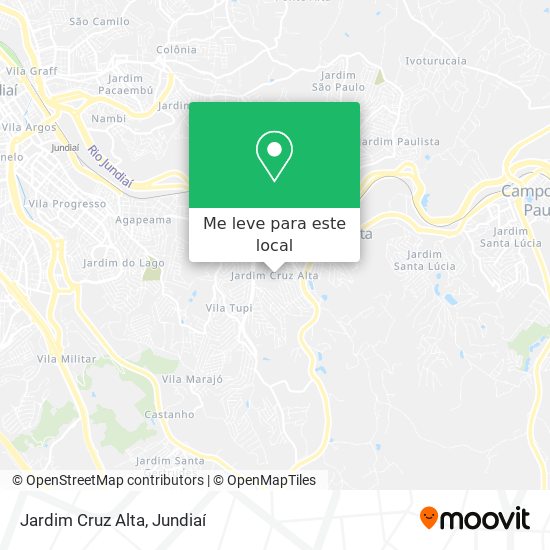 Jardim Cruz Alta mapa