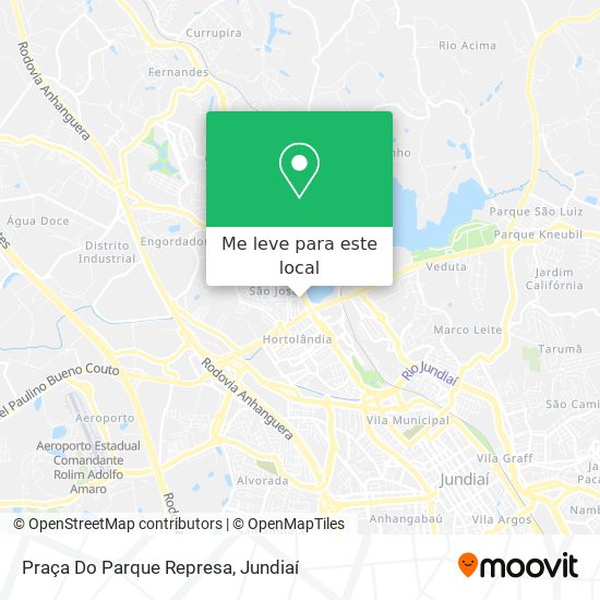 Praça Do Parque Represa mapa