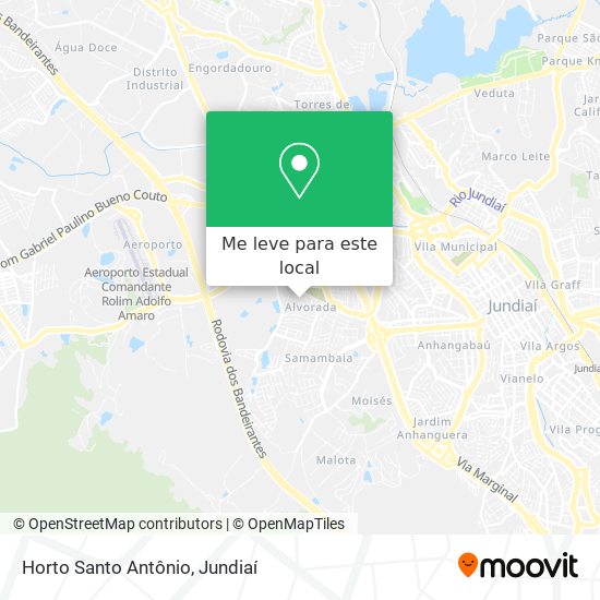 Horto Santo Antônio mapa